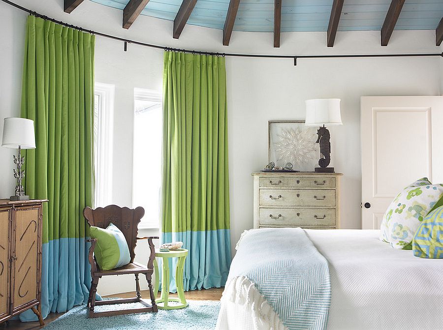 Màu sắc rèm tác động nhiều đến phong cách thiết kế của căn phòng