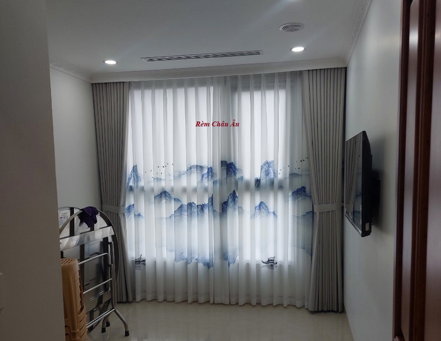 Rèm cửa phòng khách sang trọng