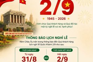 Lịch Nghỉ Lễ Rèm Châu Âu Dịp Quốc Khánh 2/9/2026